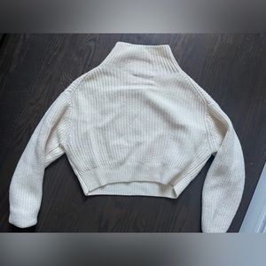 Aritzia cropped knit sweater